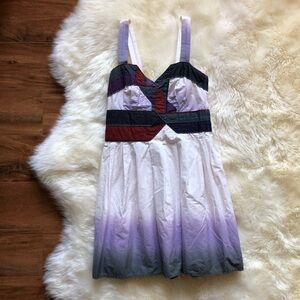 Urban Outfitters Silence + Noise Geometric Ombre Pleated Dress M